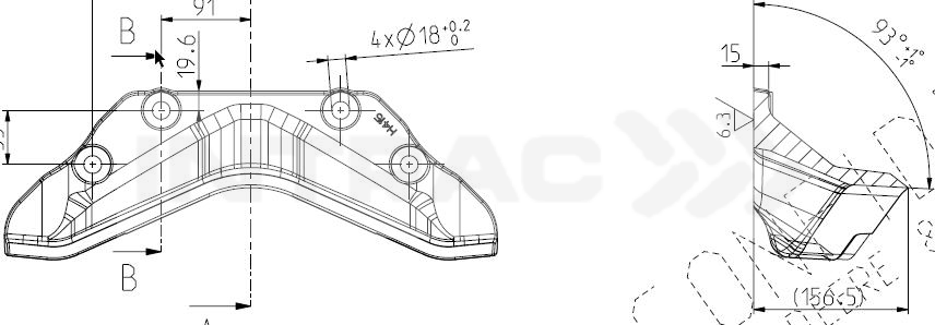 Laasimisnuga H414/415 üle