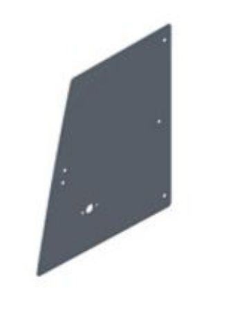 Ukse klaas ülemine v.pool